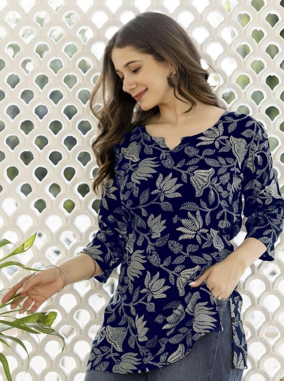 Embroidered Viscose Rayon Cape Kurta for Wom