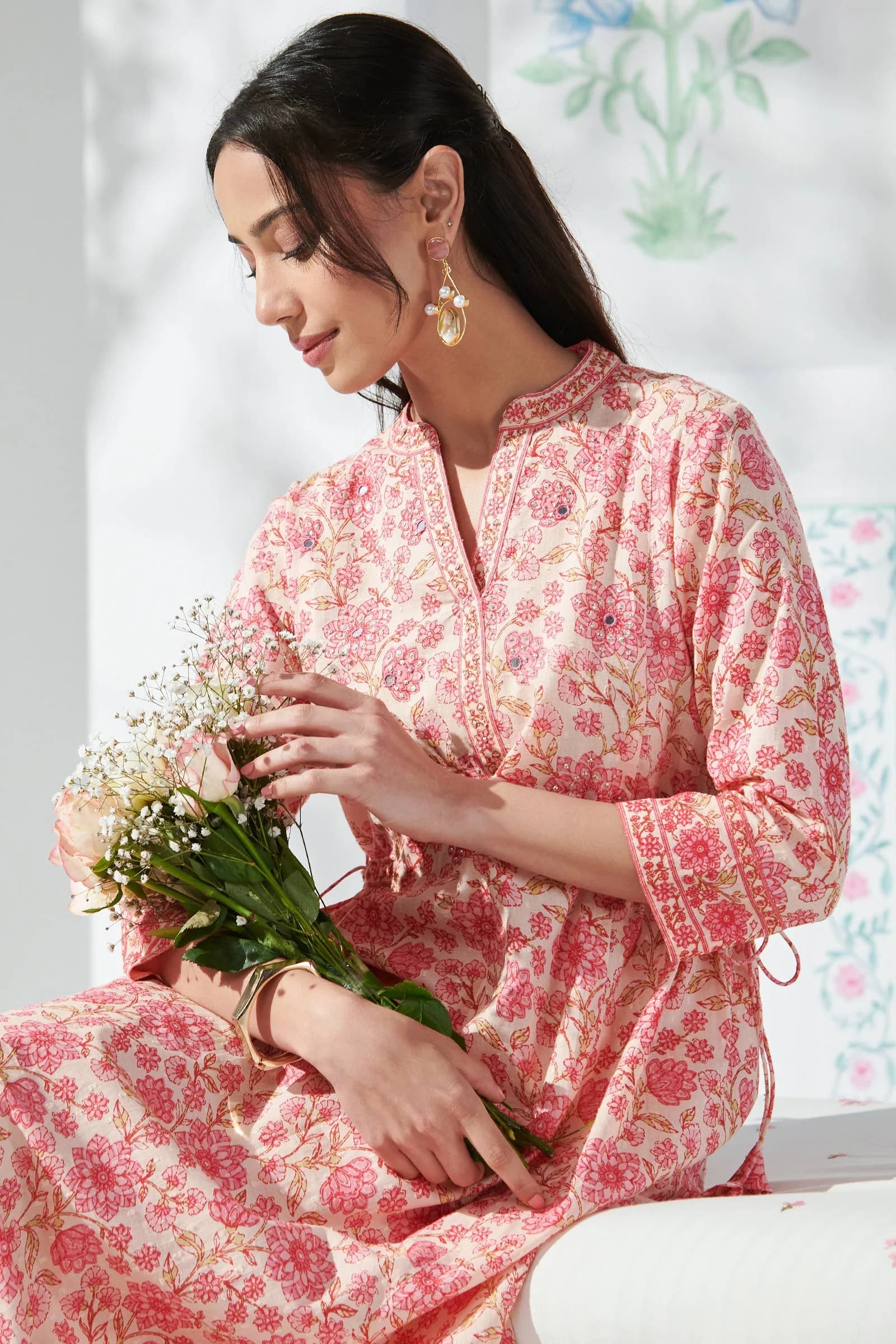 Gulbahar Nafia Sanganeri Kurta