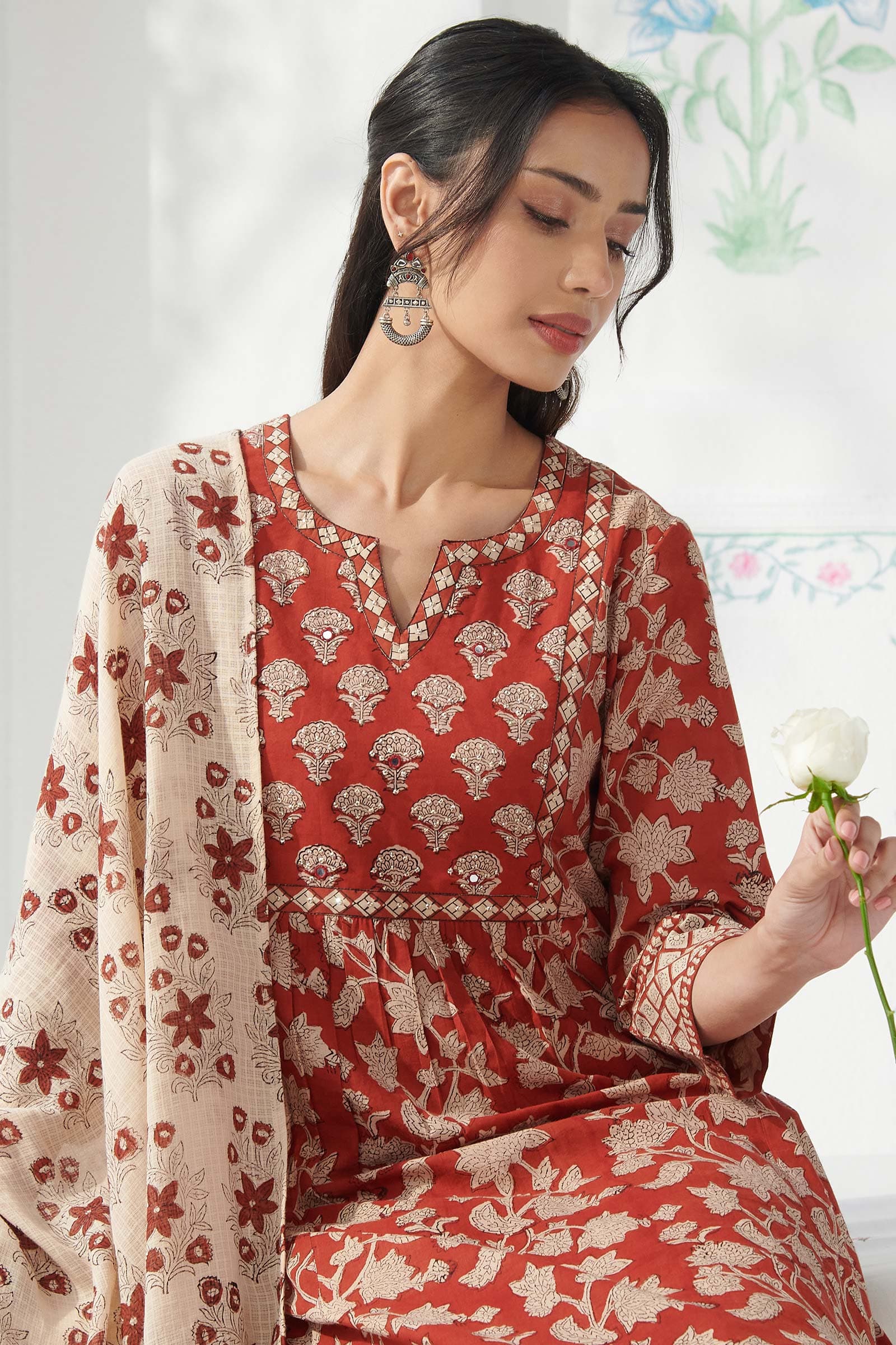 Sehra Sara Bagru Kurta