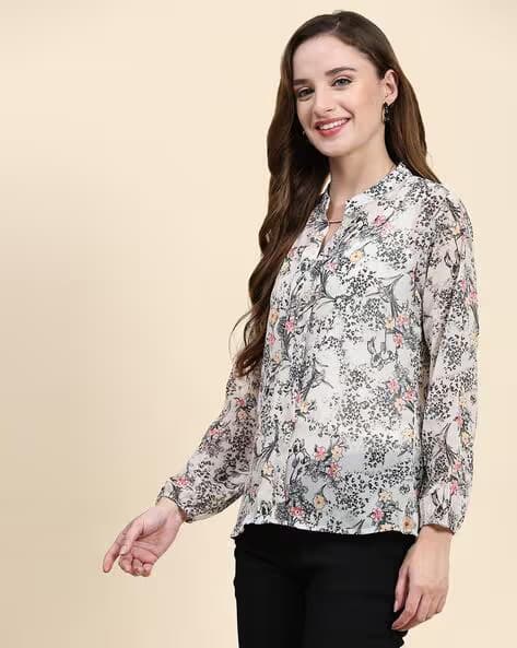 Women Floral Print Regular Fit Top