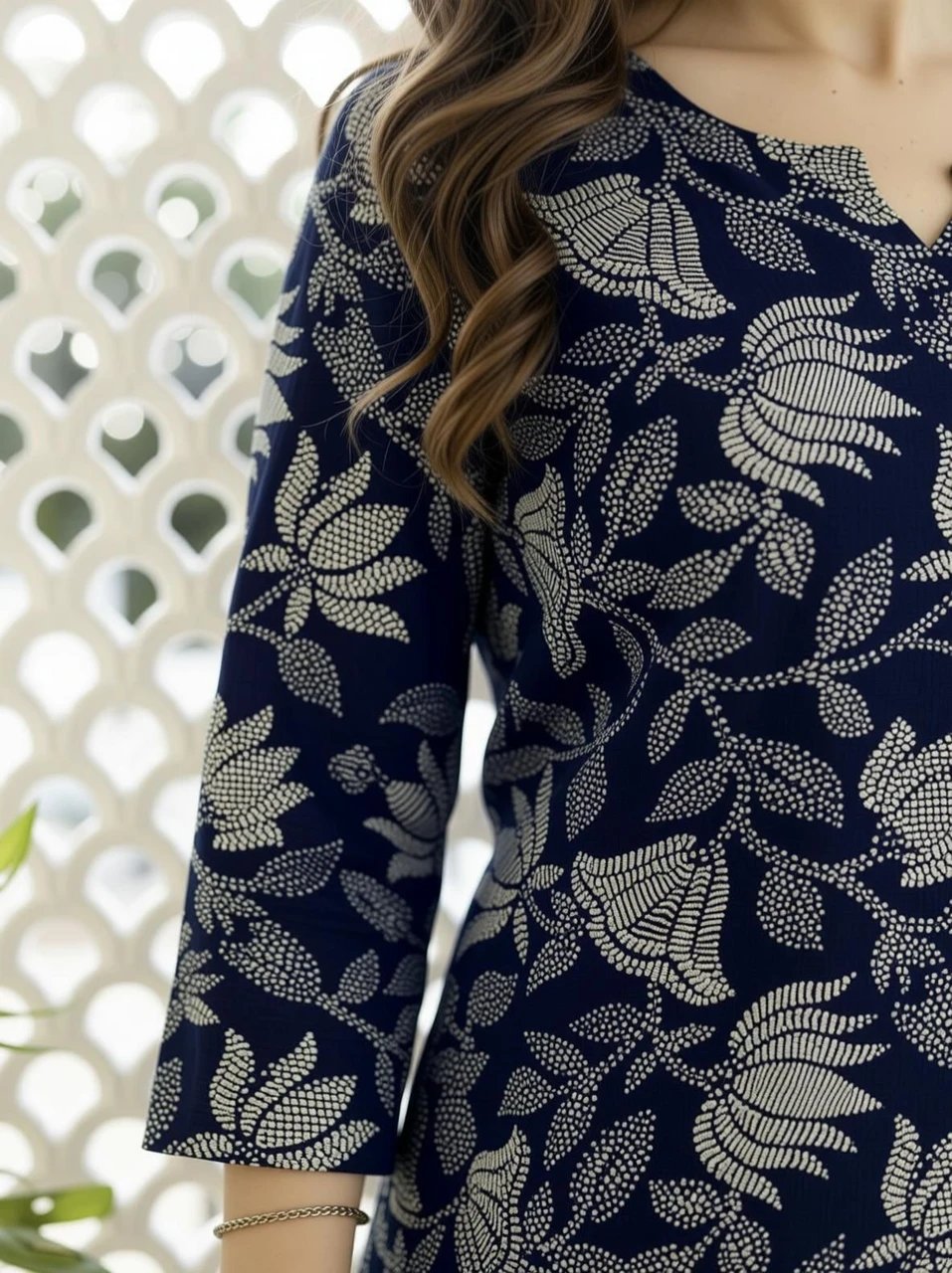 Embroidered Viscose Rayon Cape Kurta for Wom - view 4