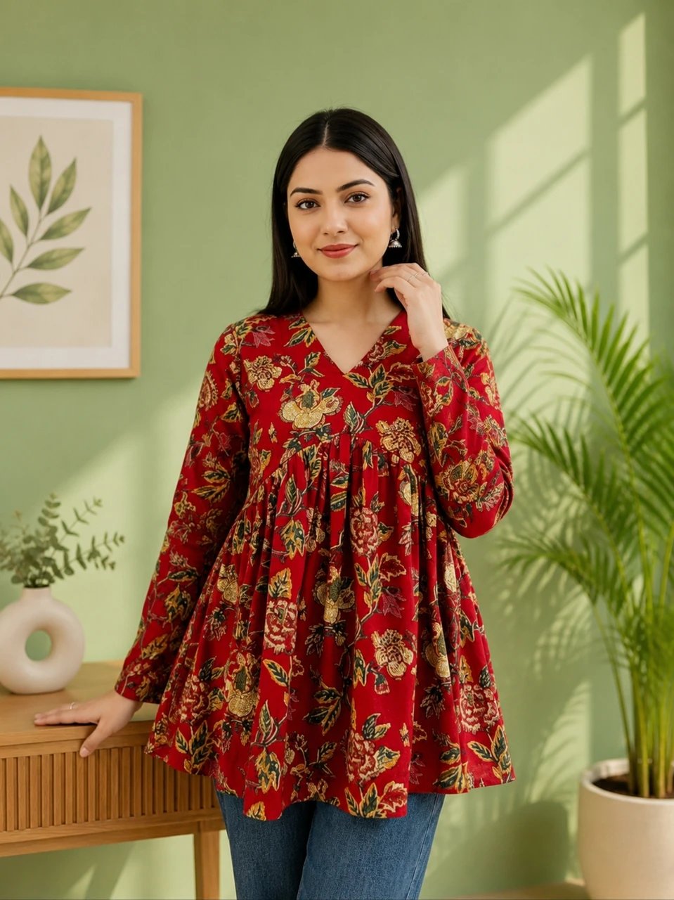 Pack of 2 Casual Regular Sleeves Floral Print, Printed Women Multicolor Top - view 3