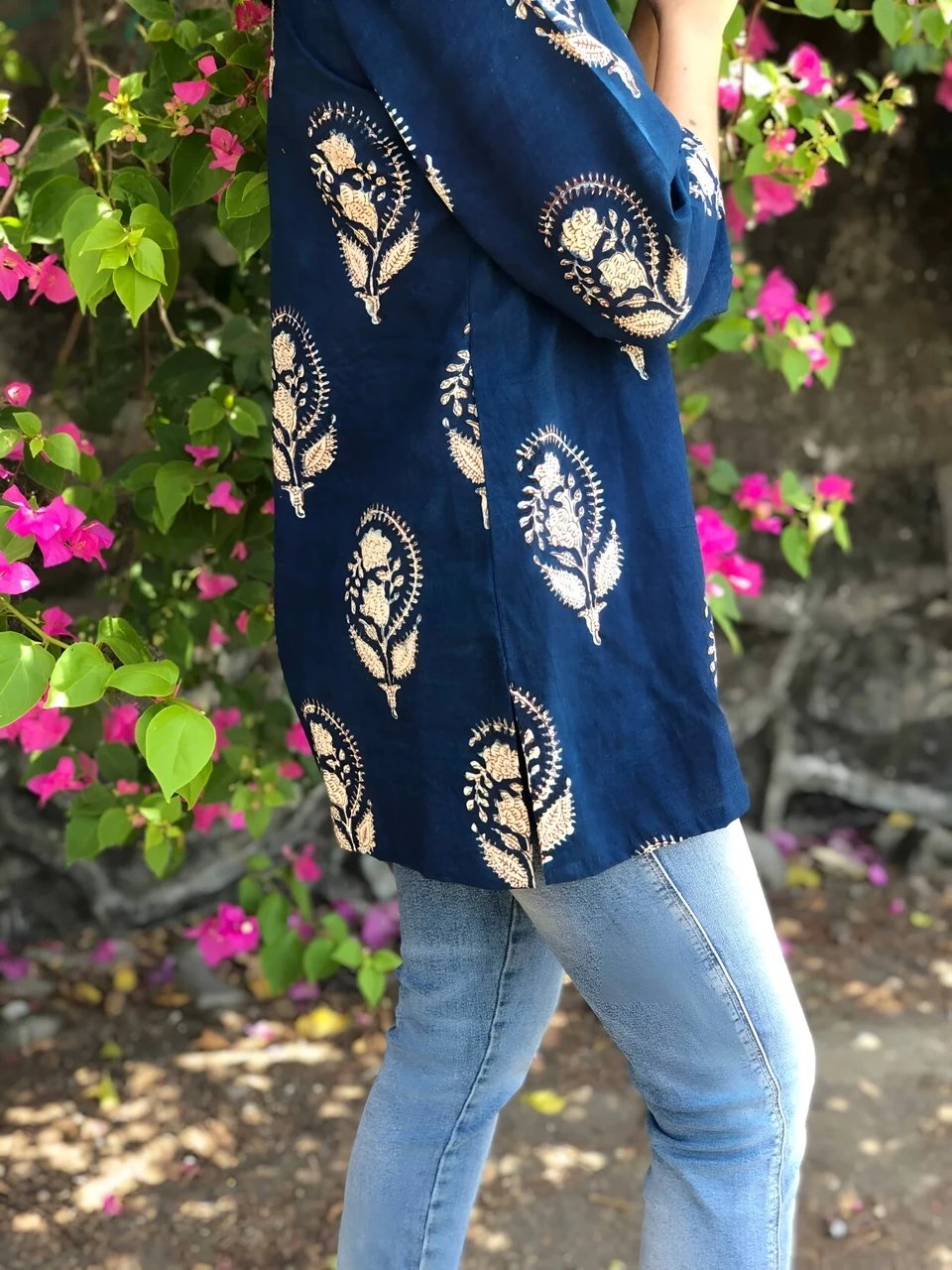 Printed Pure Cotton Straight Kurta for Women - view 3