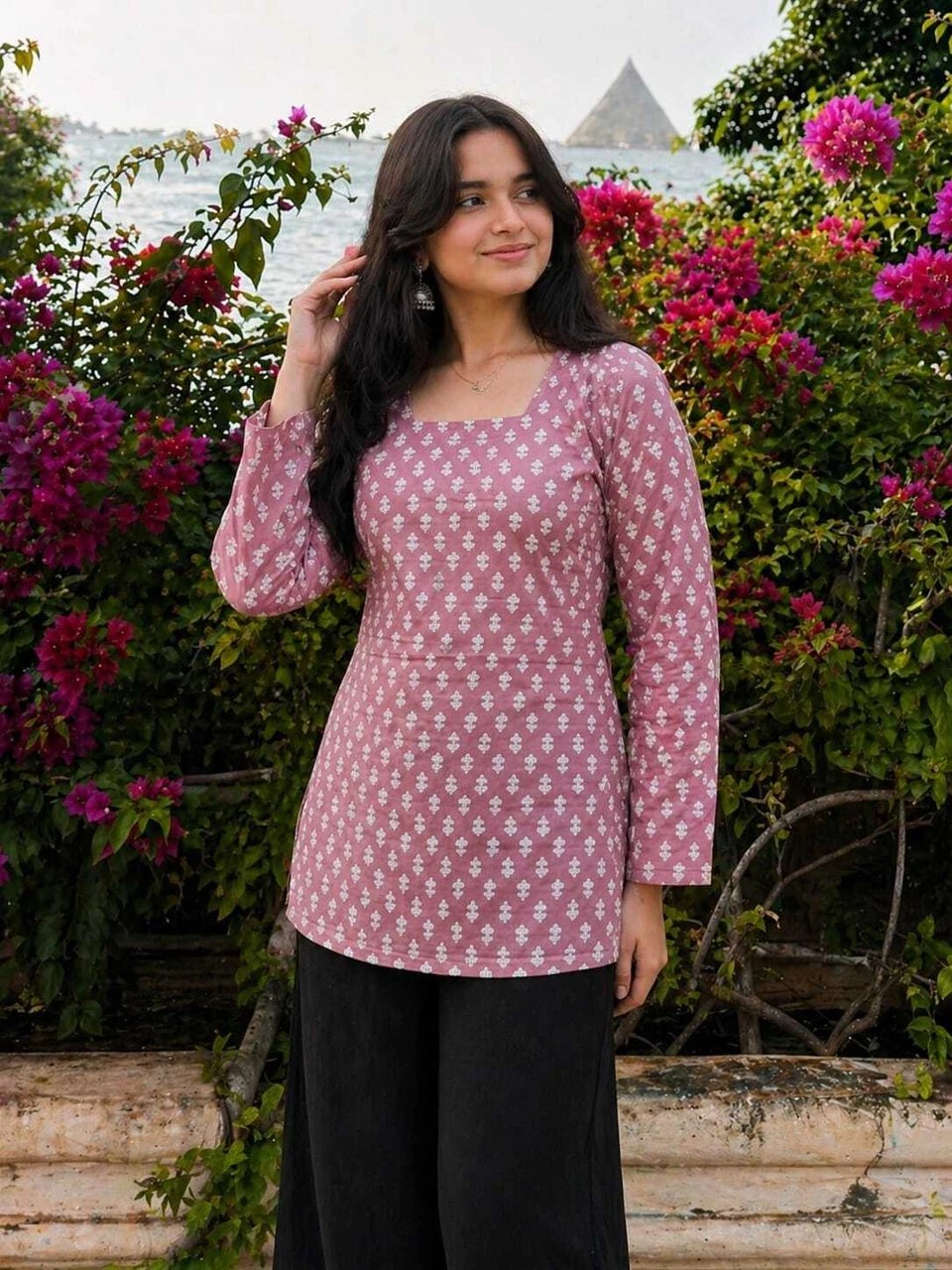 Viscose Rayon Straight Kurta for Women - view 4